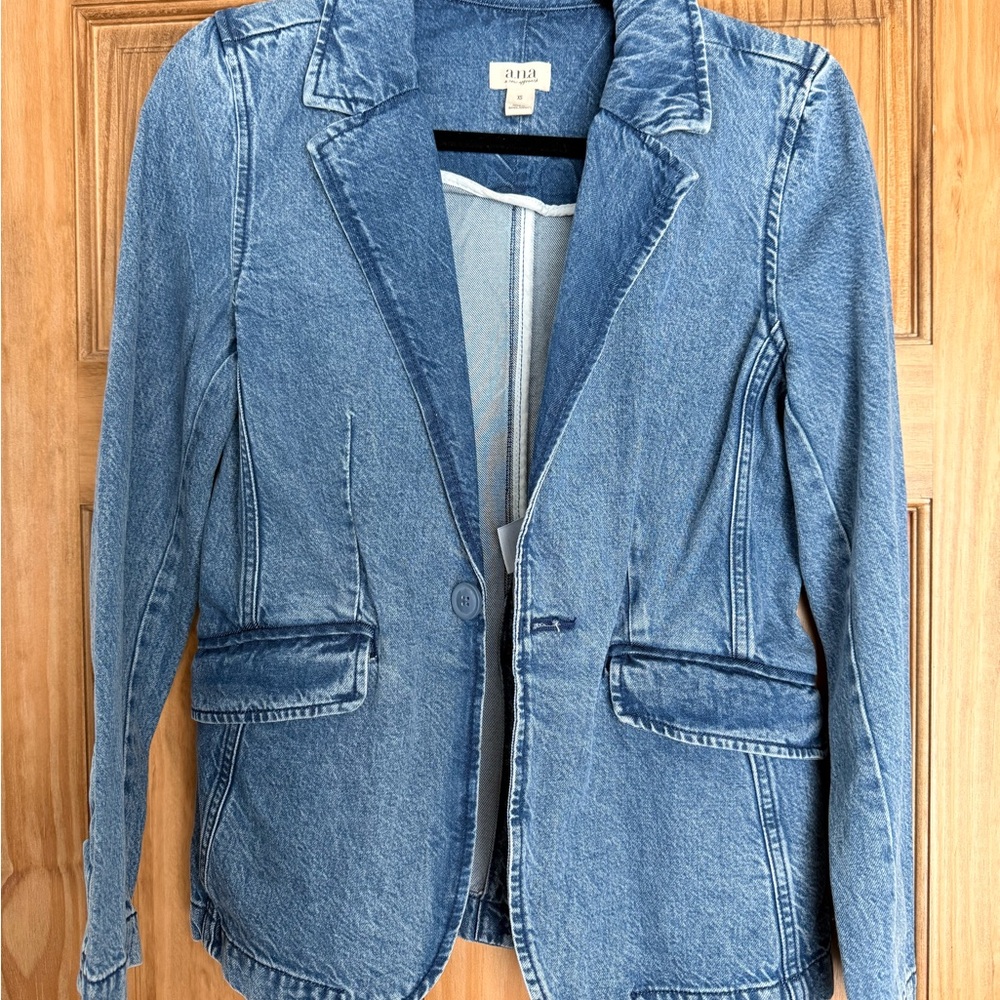 ANA Denim Blazer Jacket | Women’s XS | Classic Tailored Jean Jacket